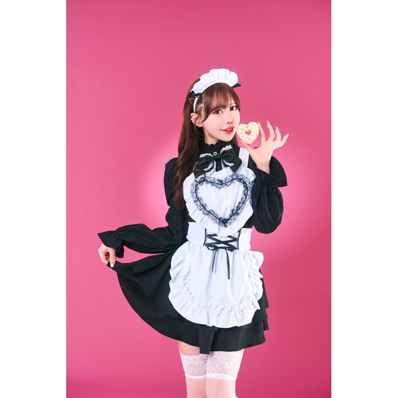 Clearstone Topping Tops, Cosplay Halloween Maid Apron, Ladies' White