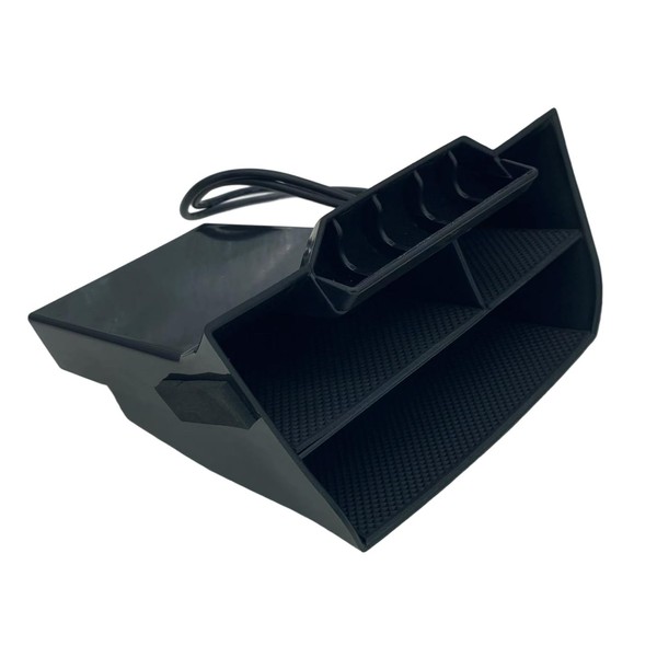 EUHMUOD Center Console Organizer Tray with USB Extension Cable Compatible