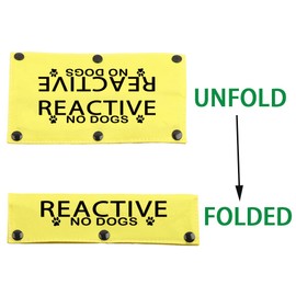 JXGZSO No Dogs I Like People Reactive Dog Leash Wrap Give Me Space Dog Leash Wrap Rescue Dog Lead Cover (Reactive N Dogs DLS CA)