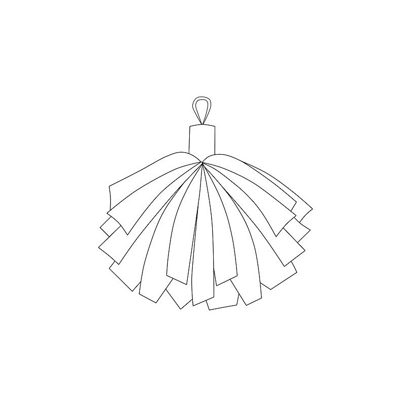 Danzcue Pack of 2 Cheerleading 6 Inches Metallic Pom Pom