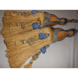 Lee Jofa Carousel 11.5" Double Tassel Tieback Yellow Blue for Curtains ONE(6avl)