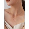 INFUSEU Mother Daughter Gifts Rose Gold Heart Mom Necklace Mothers