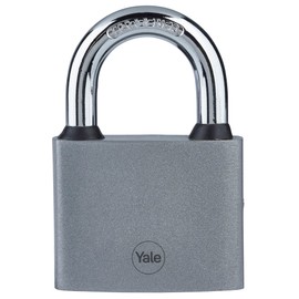 Yale - Y111S/60/132/1 Iron Padlock 60mm - Silver - Hardened Steel Shackle - Indoor use