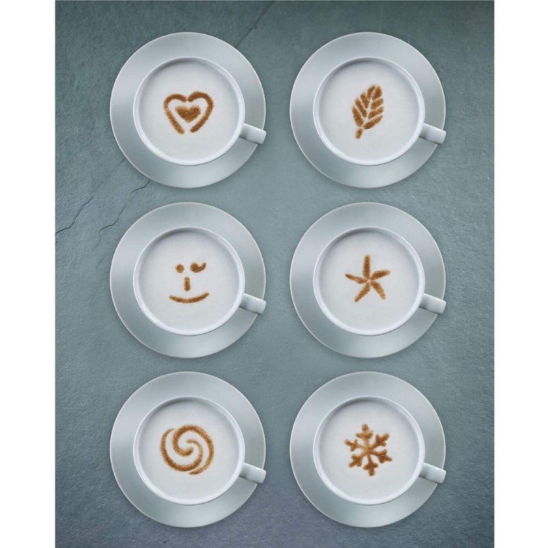 aerolatte 56CA3BKRD Cappuccino Artist Stencil, Black/Red, 6 x 6 x