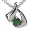 Jewelry-Schmidt-Necklace / pendant-emerald-925 Silver Rhodium