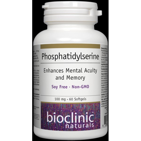 Bioclinic Naturals Phosphatidylserine 100 mg 60 Softgels