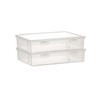 Vidifor Plastic Storage Containers with Latching Lid for Pencil Box,