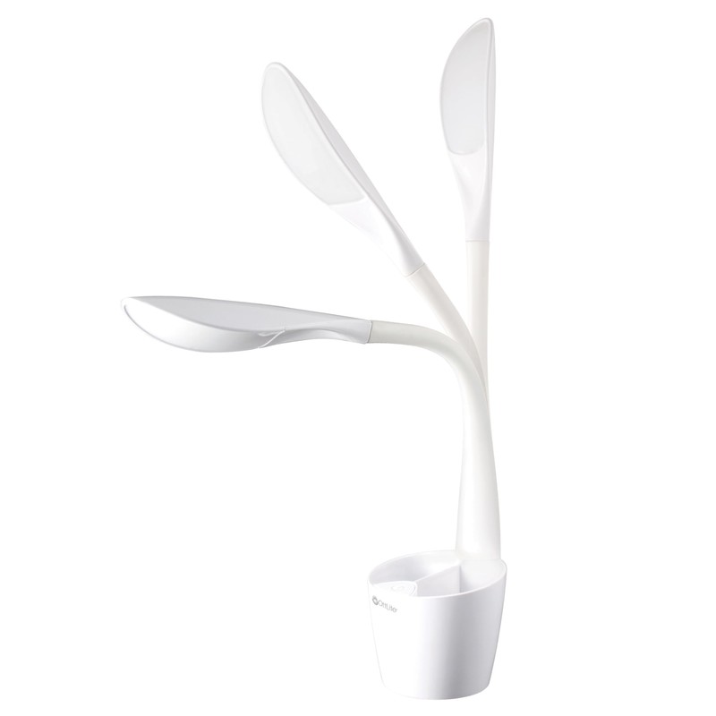 OttLite LED Desk Lamp Space Organizer with Flexible Neck Height