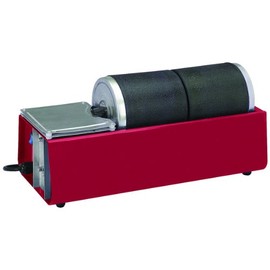 Chicago Pneumatic Dual Drum Rotary Rock Tumbler, Rubber, Cylindrical, 6 Pounds Capacity