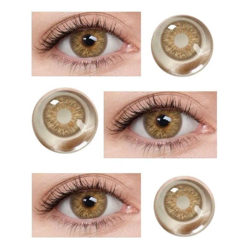 Lentillas Esteticas, Incluyeestuche, Accesorio De Aplicacion Color Coffie