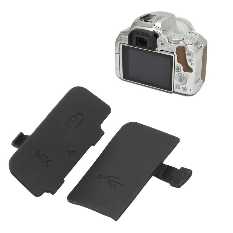 2PCS Digital Camera MIC Interface Door Cover Rubber Camera Repair