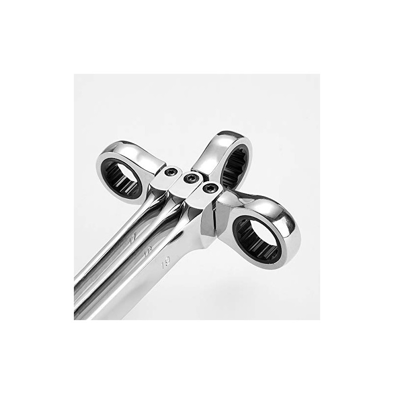 通用 FLZOSPER 20mm Metric Flex-Head Gear Wrench,Box End Head 72-Tooth