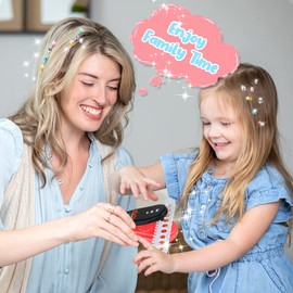 GUBOOM Bling Bling Hair Bedazzler Kit, 80 Bling Diamond Gemstones and Diamond Tools Set for Children Girls Women Glitter Hair, Clothing, Bag, for the Girls Make-up Toy