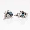 Magnetic Therapy Earrings Dolphin with abalony