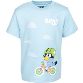 Bluey Bingo Dad Toddler Boys 2 Pack T-Shirts Blue/Gray 5T