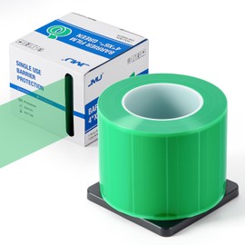 JMU Green Barrier Film, Barrier Film Tattoo 4" x 6" Barrier Tape, Dental Barrier Film Roll (1 Rolls, 1200 Sheets)