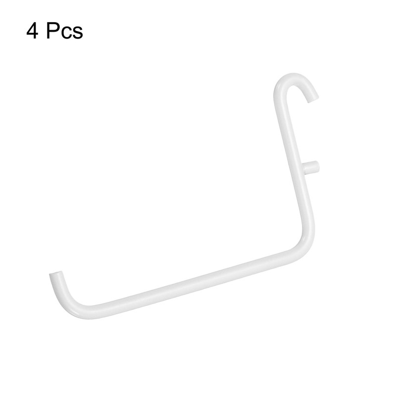 sourcing map 4pcs L Style Pegboard Hooks 3.75" L Shape