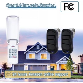 for Genie Upgraded Garage Door Opener Keypad ACSDA1 & 2 x G3T-R Remote for Genie Overhead