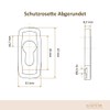 Premium Cylinder Protective Rosettes Rosettes Locking Cylinder Colour: Brown RAL