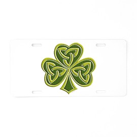 CafePress Celtic Trinity Aluminum License Plate, Front License Plate, Vanity Tag