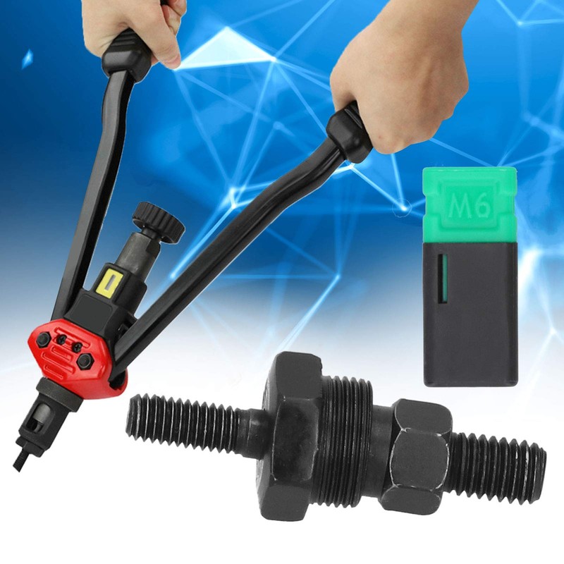 2PCS Rivet Nut Gun, Heavy Duty Hand Riveter Head,Manual Pull