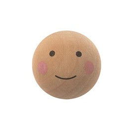 Glorex Wooden Balls Natural Face Painted 2.5 cm 11 x 11.6 x 2 cm Pack of 8