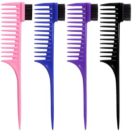 4pcs Hair Styling Comb Set for Men and Women: Wide Tooth & Straightening Combs for Styling, Parting & Braiding