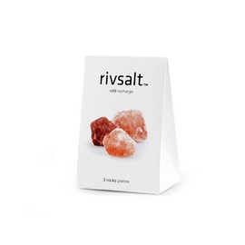 rivsalt™ Rivsalt 100% Pink Himalayan Sea Salt REFILL Set of 3 Rocks RS02
