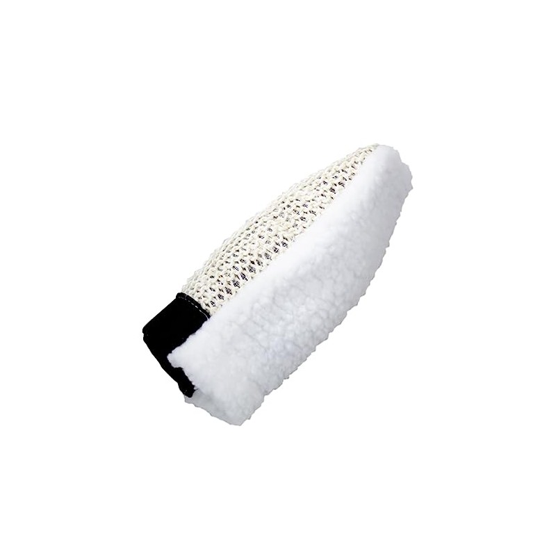 Roma Mitt Grooming Sisal With Fleece Back Natural