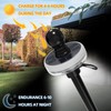 FIASON Solar Flag Pole Light, Solar-Powered LED for 5-10FT Flag