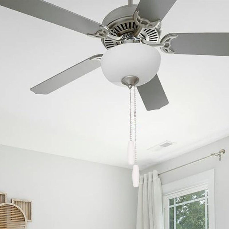 Aeknewo 2 Pack 12-inch Ceiling Fan Pull Chain, 3mm Beaded