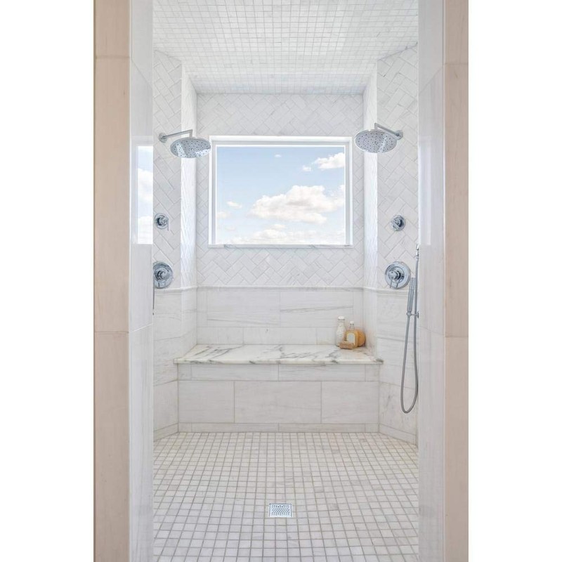 Designline 4 in. x 4 in. Square Drain Tile-in Grate