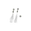 Earrings, Elegant Faux Pearl Tassel Rhinestone Dangle Earrings + GIFT