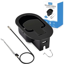 Sopito Universal All-Metal Recliner Handle Replacement, Recliner Cable Pull Replacement Parts Fits to Lazy Boy, Ashley and Most Electric Sofa Chairs, Exposed Adjustable Cable from 4.7 to 5.2inch