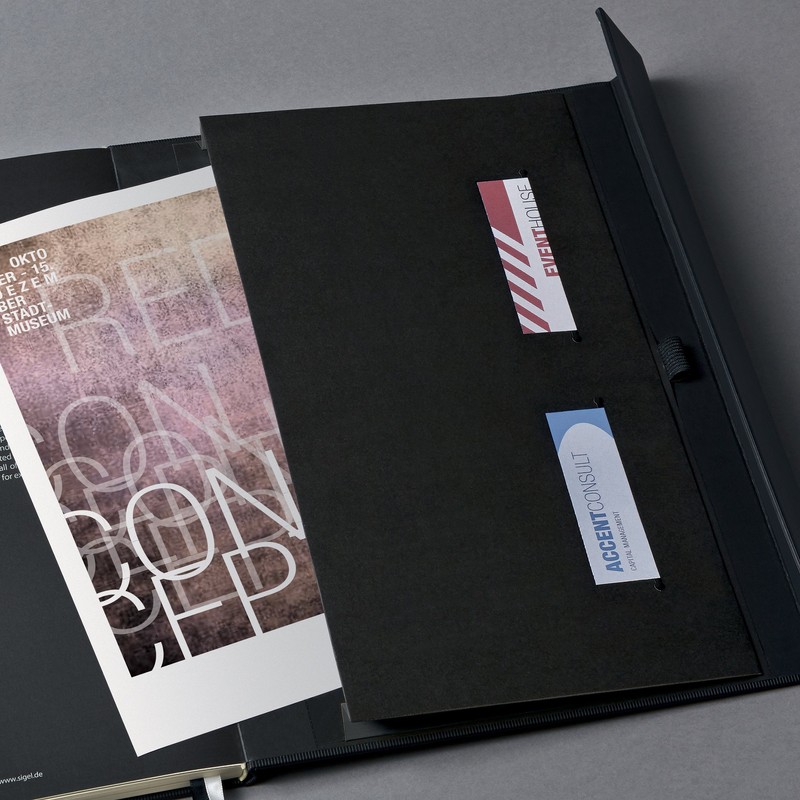 Sigel CO151 CONCEPTUM Notebook, approx. A4, squared, hardcover, magnetic fastener,