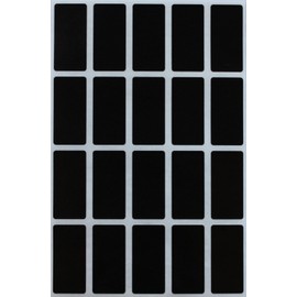 Color coding labels 4cm Sticky Rectangles Coloured stickers by Royal Green (BLACK)