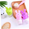 IWOWHERO 3pcs Leak Shampoo Bottle Travel Toiletries Bottles Lotion Squeeze