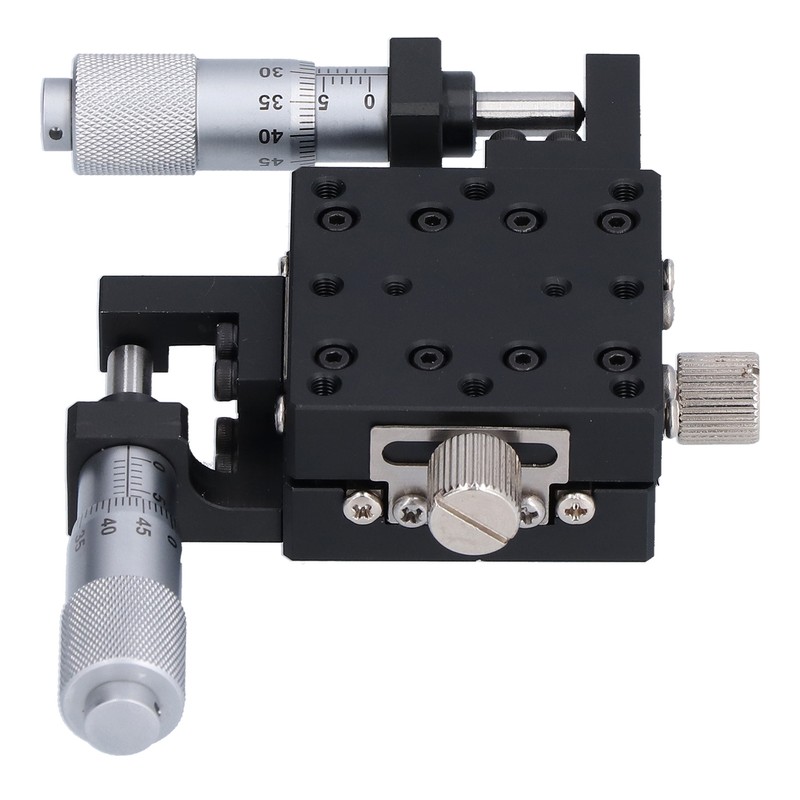 XY Linear Stage Cross Roller Micrometer Manual Slide Table Trimming