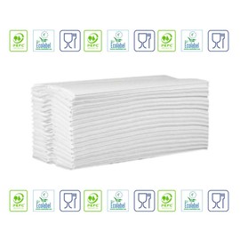 Premium C-Fold Paper Hand Towels, 2 Ply, 31x21cm, 2 x 153 Towels.