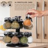 Kamenstein 16 Jar Ellington Revolving Countertop Spice Rack with Lift