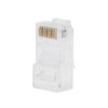 100Pcs TF2005A 8P8C RJ45 Connector CAT6 Unshielded Ethernet Crystal Head