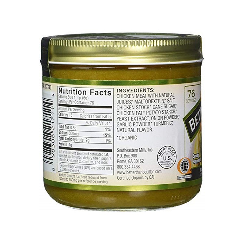 Better Than Bouillon Organic Sodium Reduced Roasted Chicken Base, 76