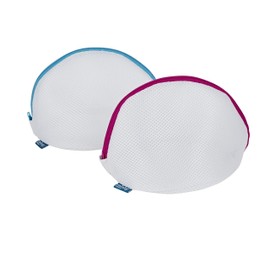 Minky TT70491200 Delicate Bra Wash Bag, White, Pack of 2