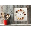 Wall Clock 30 x 30 cm Aluminium Dibond Kitchen Clock
