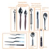 DUEBEL Professional Chef Plating Kit, 12 Piece Culinary Plating Set,