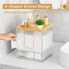 Acrylic Disposable Face Towel Holder, Clean Container Box, Clear
