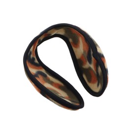 Motique Accessories Small Camo Adjustable Fleece Earmuffs For Women and Big Kids - Orange