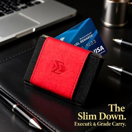 VBAX Elastic Wallet for Men & Women – Slim Minimalist Front Pocket Credit Card Holder, Stretch Fabric Design Fits 10 Cards & Cash – Compact Everyday Carry Wallet for Travel & Daily Use