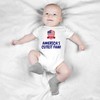 Purple Print House Americas Cutest Fan Baby Grow for Baby