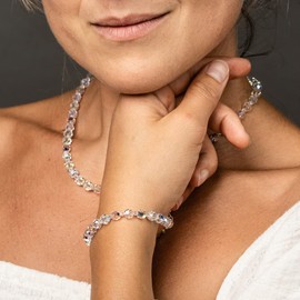 Schöner-SD Crystal Bead Bracelet in Crystal Aurora Boreale